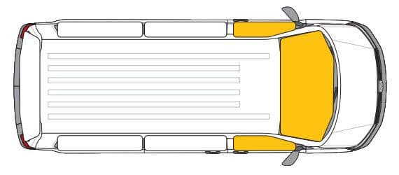 Window insulation Carbest 3-piece cabin Mercedes Sprinter from 2018