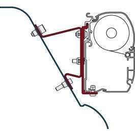 Luifeladapter set Fiamma F45/F70 voor Sprinter / Crafter H3
