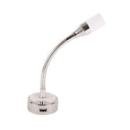Leeslamp LED 12V met USB aansluiting 140 mm